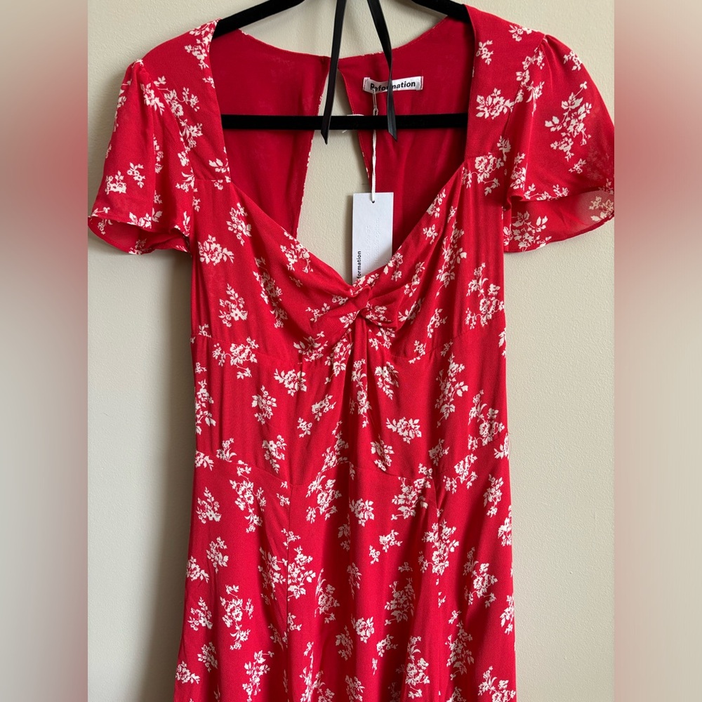Reformation Kenni mini floral dress SIZE 10 - Picture 3 of 6